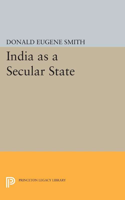 Book cover of India as a Secular State