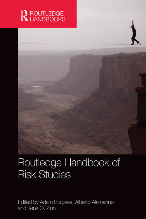 Book cover of Routledge Handbook of Risk Studies (Routledge International Handbooks)