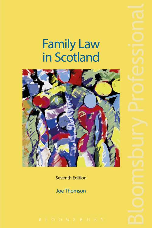 Book cover of Family Law in Scotland