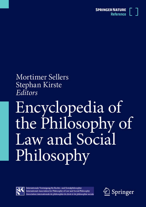 Book cover of Encyclopedia of the Philosophy of Law and Social Philosophy: Volume 1: From Plato To Rousseau (Studies In The History Of Law And Justice Ser. #22)