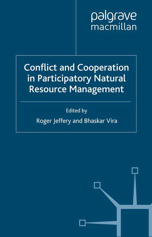 Book cover of Conflict and Cooperation in Participating Natural Resource Management (2001) (Global Issues)