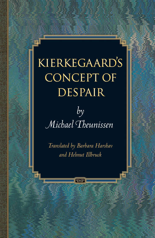 Book cover of Kierkegaard's Concept of Despair