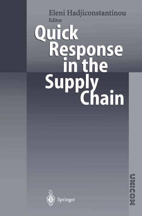 Book cover of Quick Response in the Supply Chain (1999)