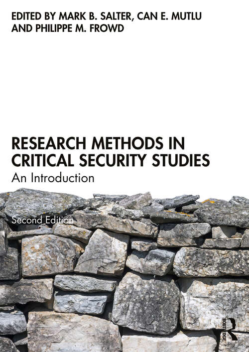 Book cover of Research Methods in Critical Security Studies: An Introduction