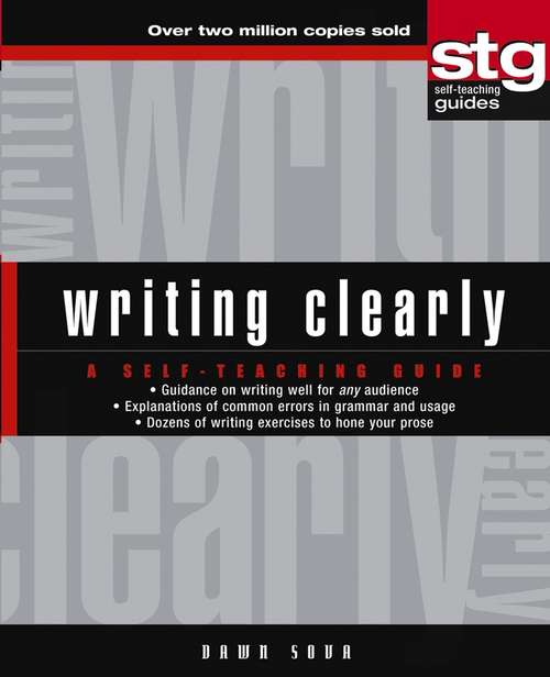 Book cover of Writing Clearly: A Self-Teaching Guide (Wiley Self-Teaching Guides #160)