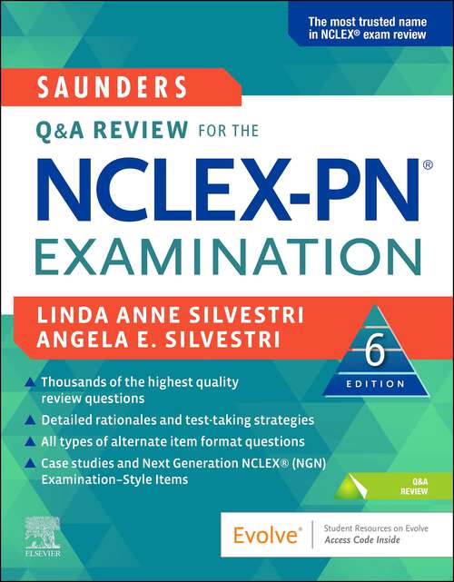 Book cover of Saunders Q & A Review for the NCLEX-PN® Examination E-Book: Saunders Q & A Review for the NCLEX-PN® Examination E-Book (6)