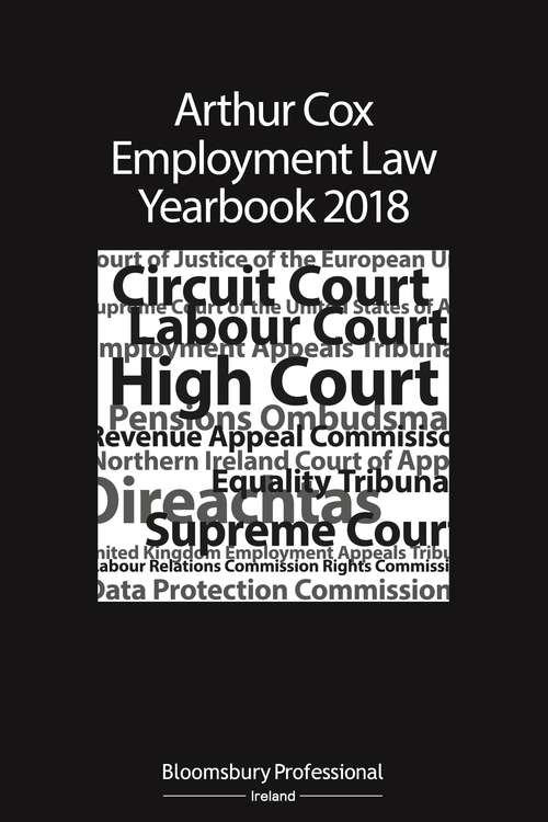 Book cover of Arthur Cox Employment Law Yearbook 2018