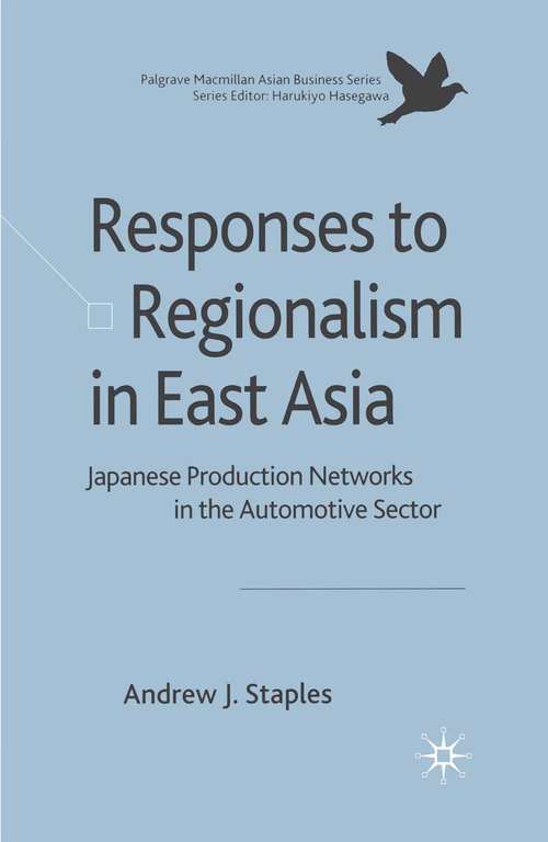 Book cover of Responses to Regionalism in East Asia: Japanese Production Networks in the Automotive Sector (2008) (Palgrave Macmillan Asian Business Series)