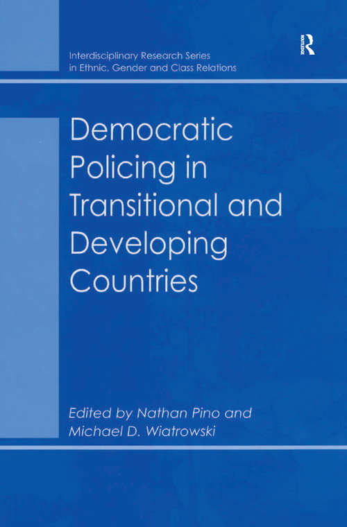 Book cover of Democratic Policing in Transitional and Developing Countries