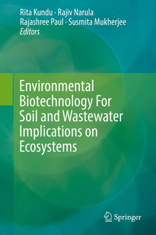 Book cover of Environmental Biotechnology For Soil and Wastewater Implications on Ecosystems (1st ed. 2019)