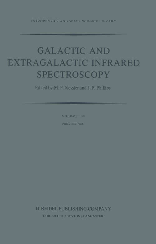 Book cover of Galactic and Extragalactic Infrared Spectroscopy: Proceedings of the XVIth ESLAB Symposium, held in Toledo, Spain, December 6–8, 1982 (1984) (Astrophysics and Space Science Library #108)
