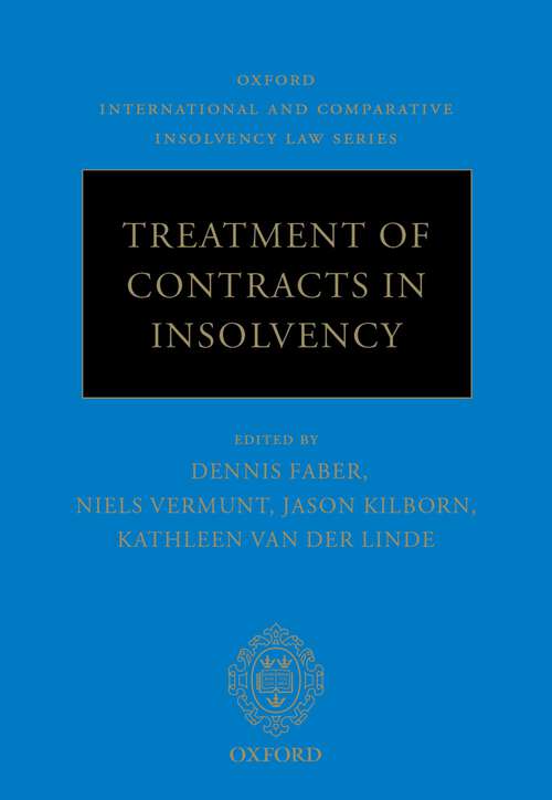 Book cover of Treatment of Contracts in Insolvency (Oxford International & Comparative Insolvency Law)