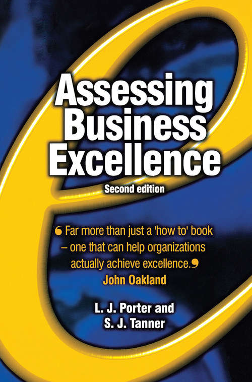 Book cover of Assessing Business Excellence: A Guide To Business Excellence And Self-assessment (2)