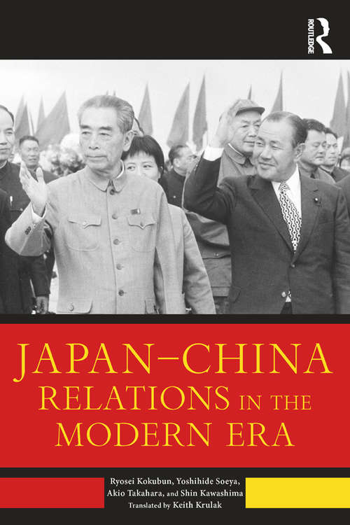 Book cover of Japan–China Relations in the Modern Era