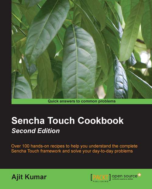 Book cover of Sencha Touch Cookbook