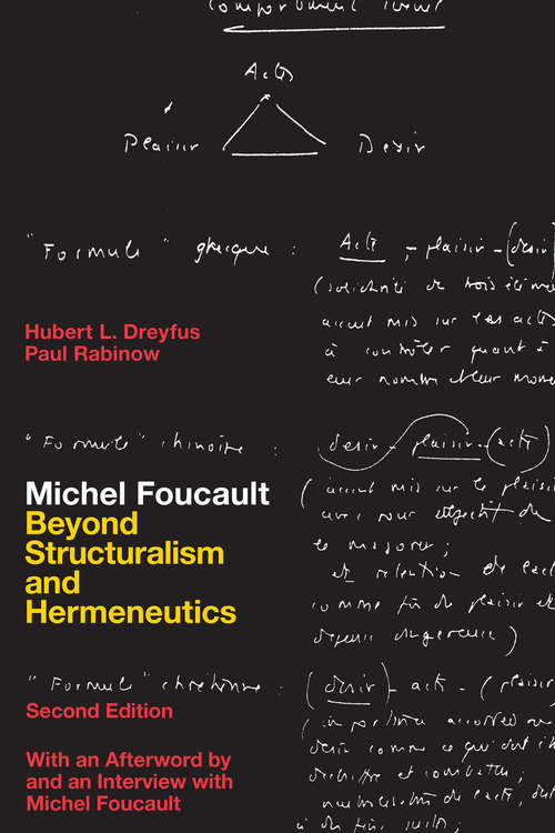 Book cover of Michel Foucault: Beyond Structuralism And Hermeneutics
