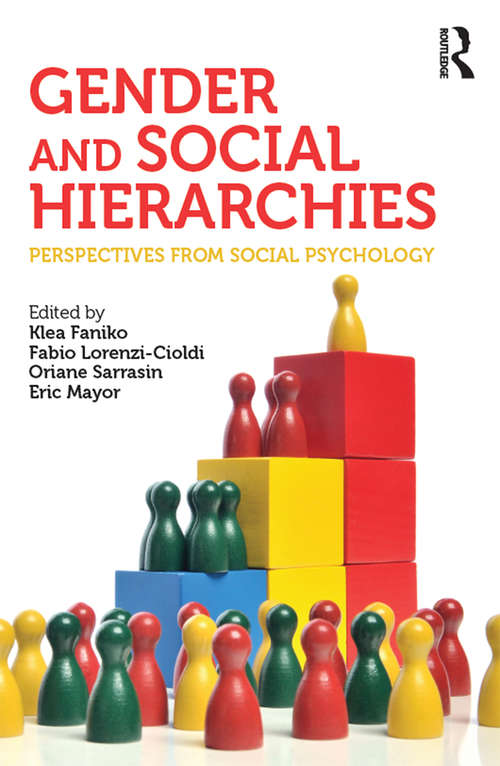 Book cover of Gender and Social Hierarchies: Perspectives from social psychology