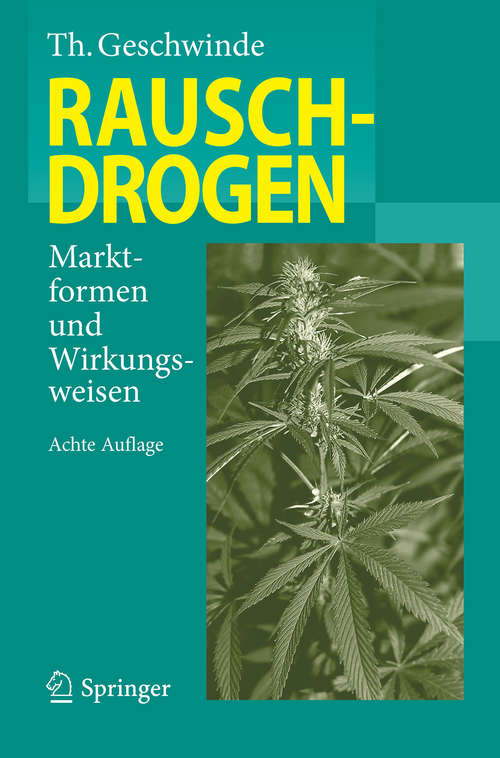 Book cover of Rauschdrogen: Marktformen und Wirkungsweisen