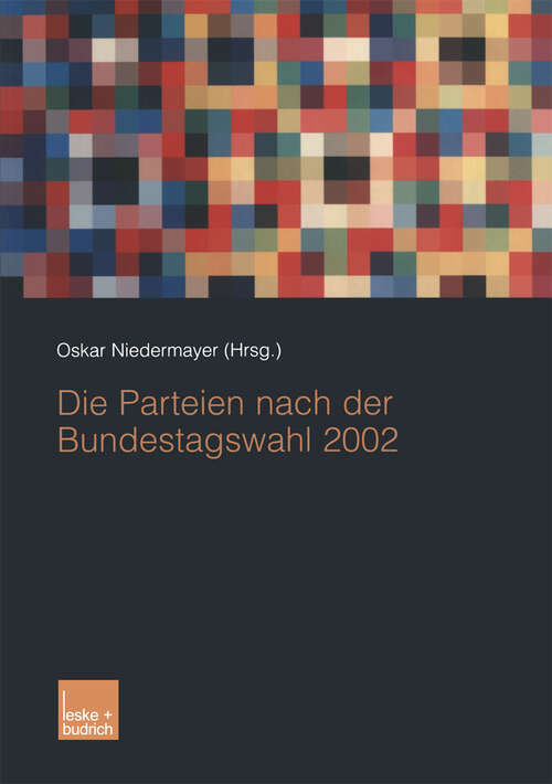 Book cover of Die Parteien nach der Bundestagswahl 2002 (2003)