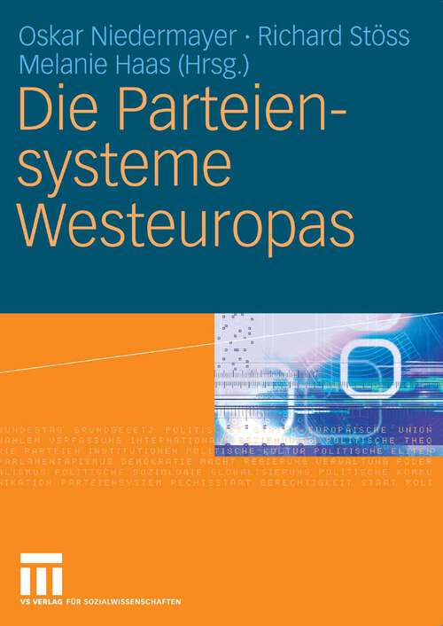 Book cover of Die Parteiensysteme Westeuropas (2006)