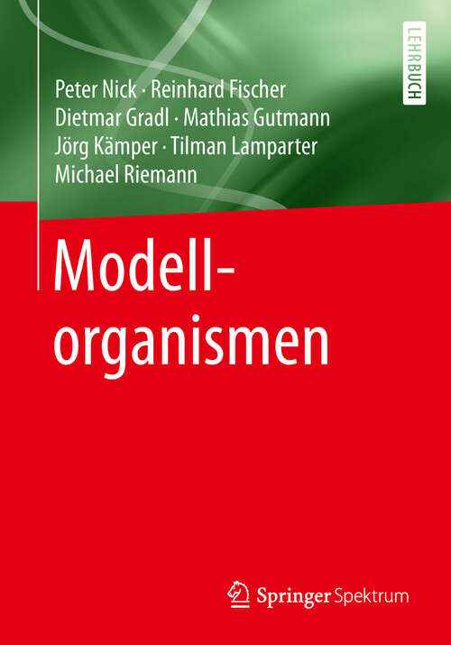 Book cover of Modellorganismen (1. Aufl. 2019)