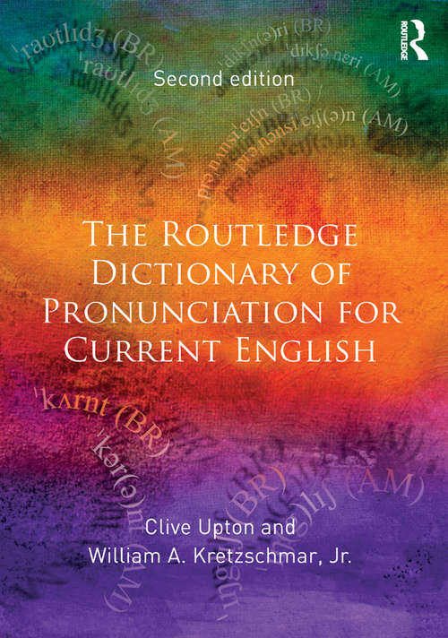 Book cover of The Routledge Dictionary of Pronunciation for Current English (2)