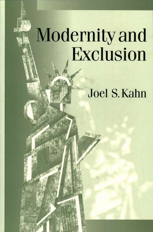 Book cover of Modernity and Exclusion (PDF)