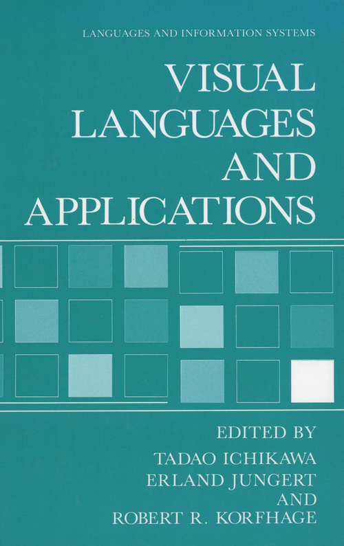 Book cover of Visual Languages and Applications (1990) (Languages and Information Systems)