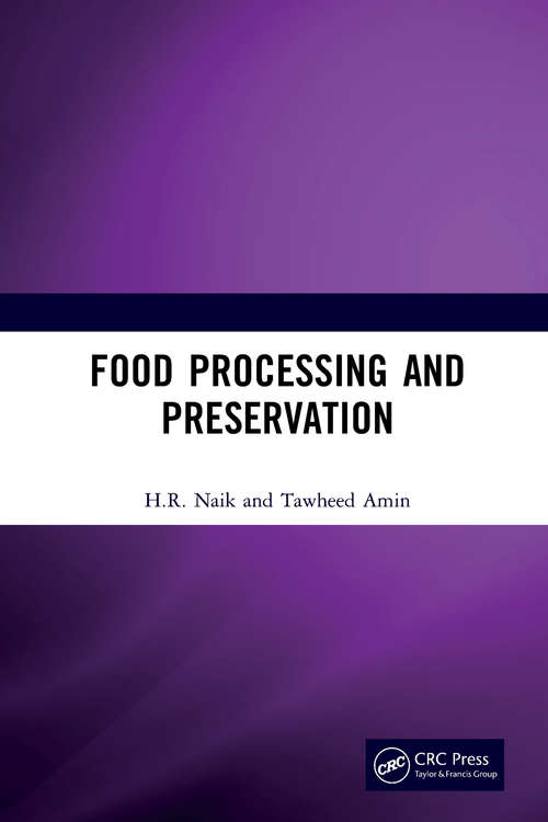 Book cover of Food Processing and Preservation