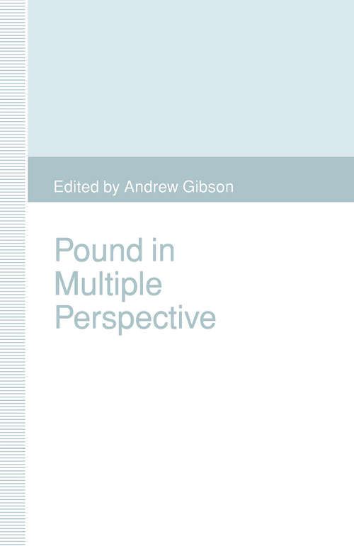 Book cover of Pound in Multiple Perspective: A Collection of Critical Essays (1st ed. 1993)
