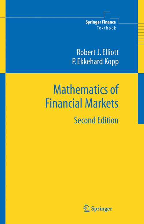 Book cover of Mathematics of Financial Markets (2nd ed. 2005) (Springer Finance)