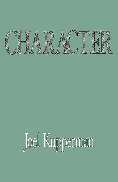 Book cover of Character