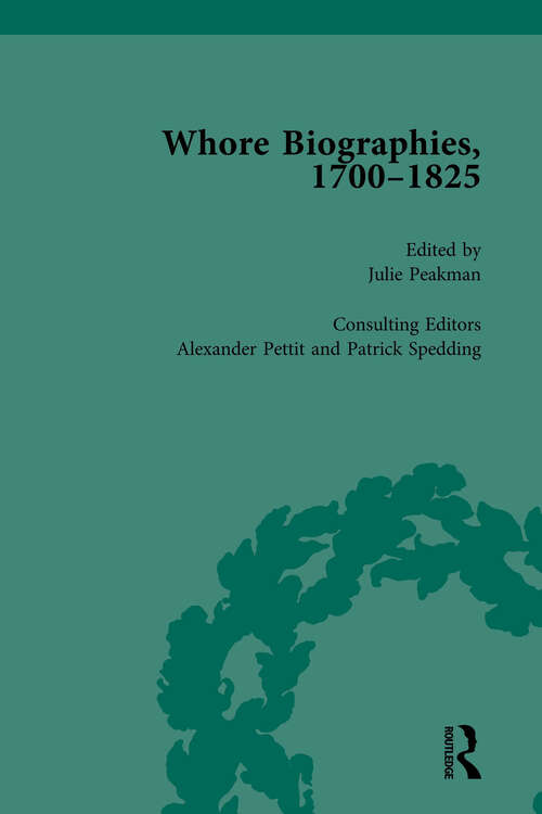 Book cover of Whore Biographies, 1700-1825, Part II vol 5