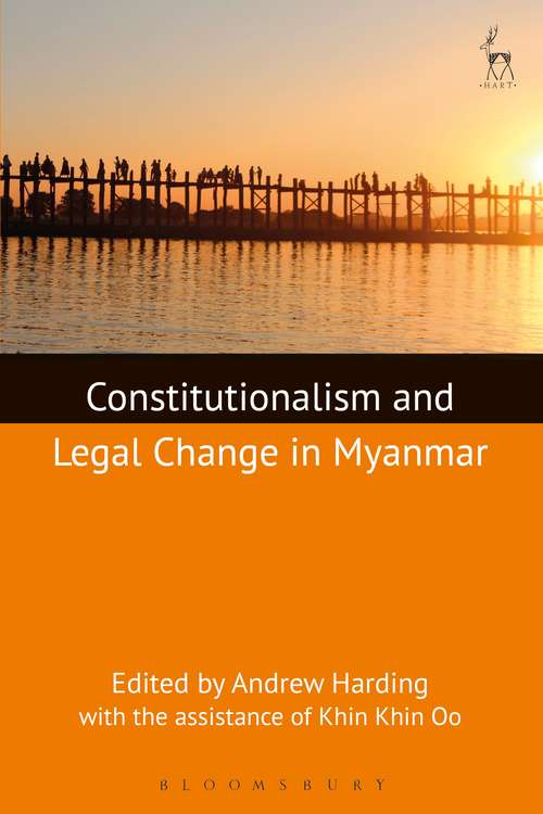 Book cover of Constitutionalism and Legal Change in Myanmar