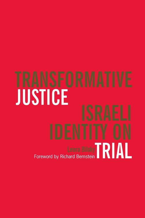 Book cover of Transformative Justice: Israeli Identity on Trial (Law, Meaning, And Violence)