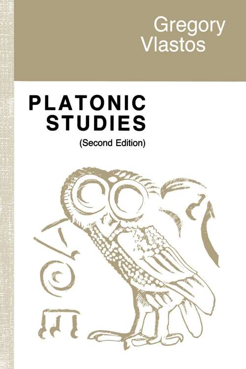 Book cover of Platonic Studies: Second Edition