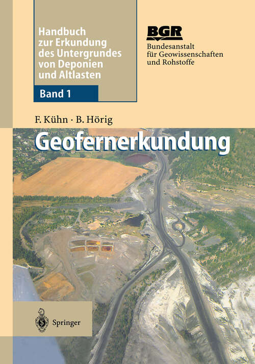 Book cover of Geofernerkundung: Grundlagen und Anwendungen (1995)