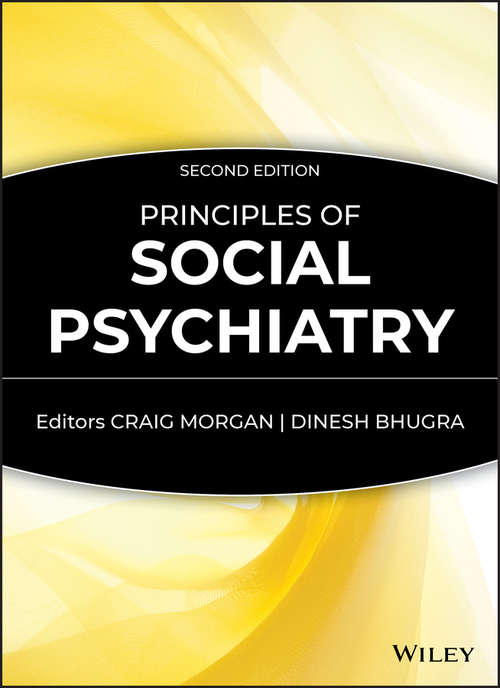 Book cover of Principles of Social Psychiatry (2)