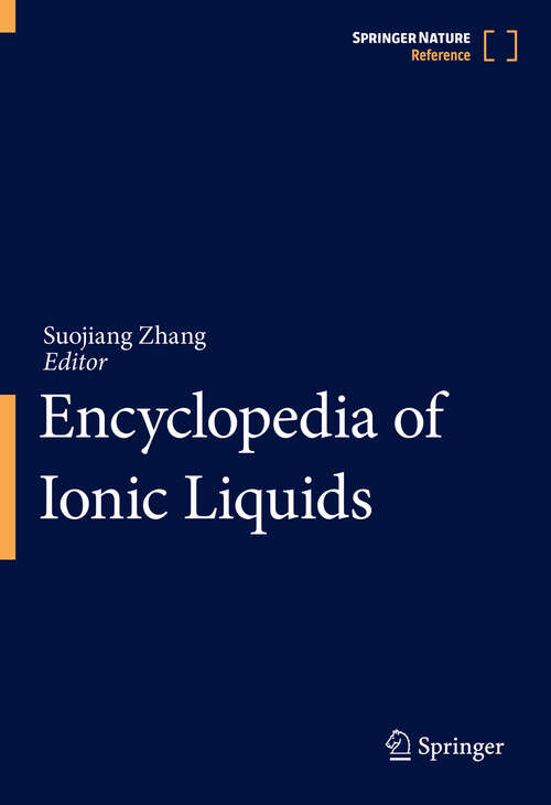 Book cover of Encyclopedia of Ionic Liquids