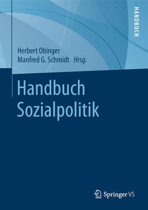 Book cover of Handbuch Sozialpolitik (1. Aufl. 2019)
