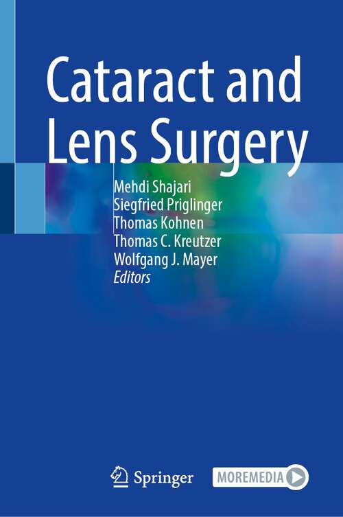 Book cover of Cataract and Lens Surgery (1st ed. 2023)