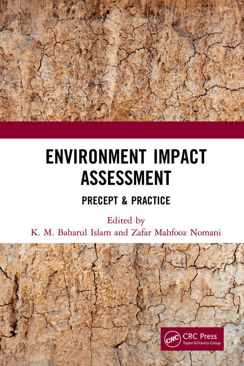 Book cover of Environment Impact Assessment: Precept & Practice