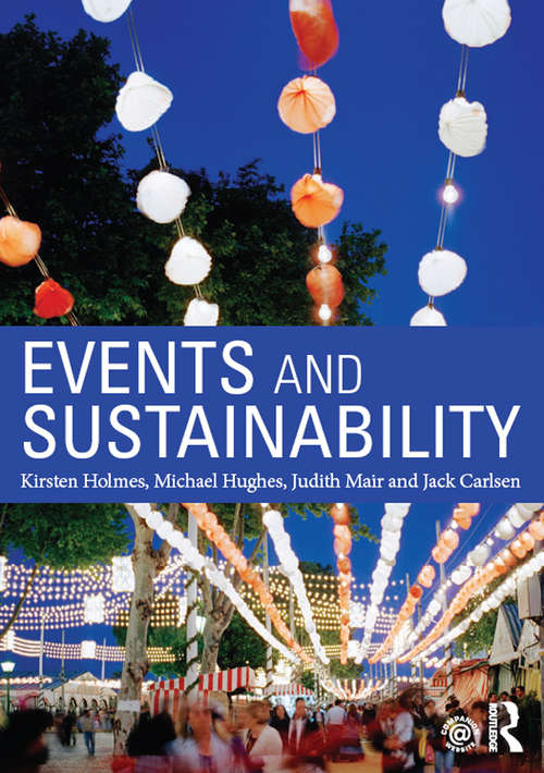 Book cover of Events and Sustainability