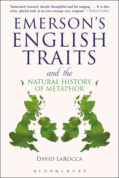 Book cover of Emerson's English Traits and the Natural History of Metaphor