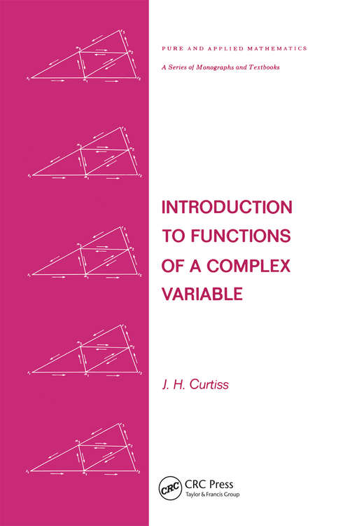 Book cover of Introduction to Functions of a Complex Variable