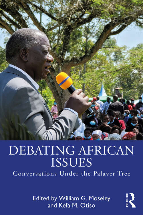 Book cover of Debating African Issues: Conversations Under the Palaver Tree