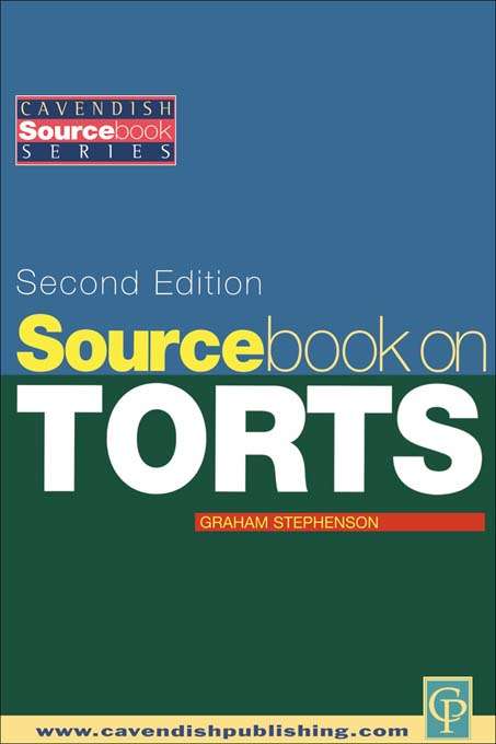 Book cover of Sourcebook on Tort Law 2/e (Sourcebook Series)