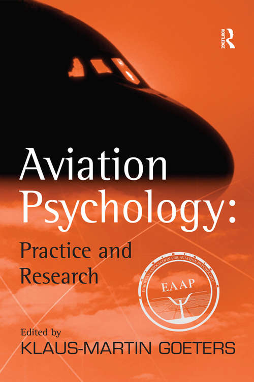 Book cover of Aviation Psychology: Practice and Research