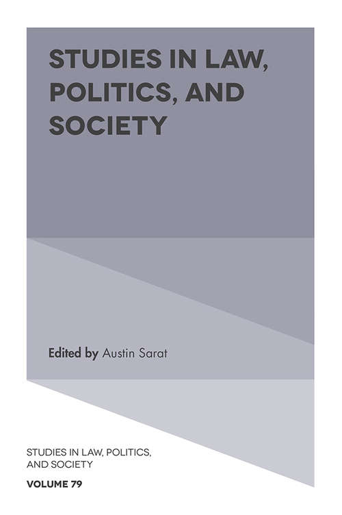 Book cover of Studies in Law, Politics, and Society: Punishment, Politics, And Culture (Studies in Law, Politics, and Society #79)