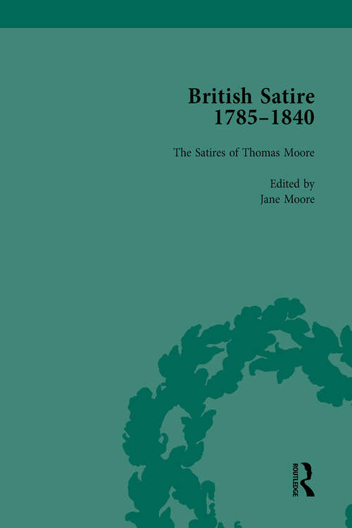 Book cover of British Satire, 1785-1840